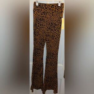 XS No Boundaries Animal Print Flare Pants